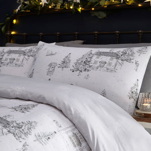 Midwinter Toile Single Duvet Set Snow - Riva