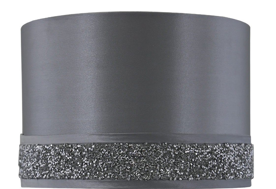 9in Milano Stripe Satin Silk Silver Shd - NOT FOR SALE SEP