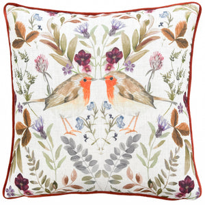 Mirrored Robin 43x43 Feather Filled Cushion Sunset - view 2