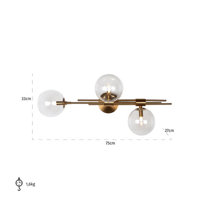 Wall lamp Davine (Brushed Gold)