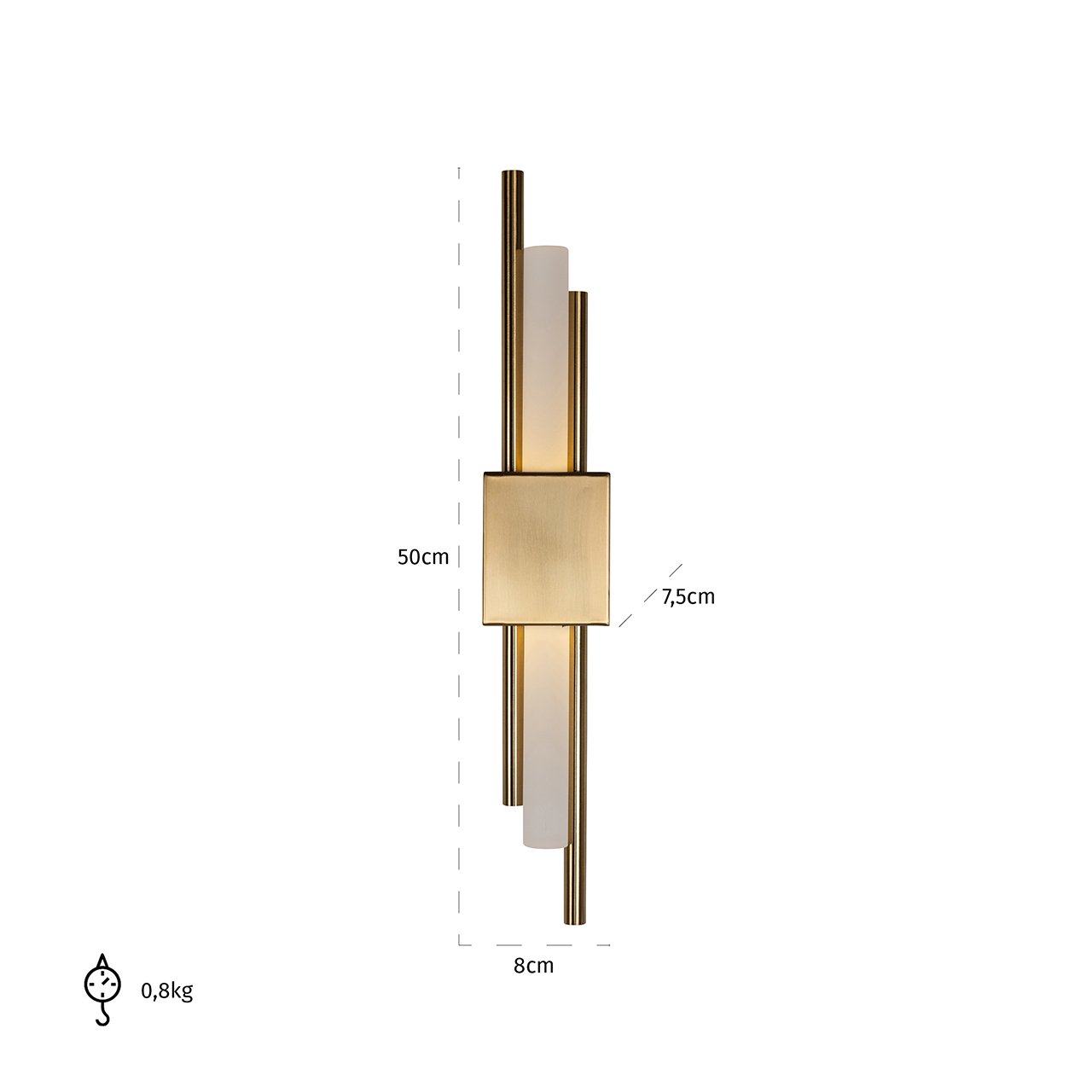 Wall lamp Mylas gold (Gold)