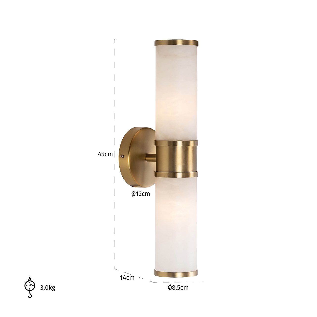 Wall lamp Charlize (Gold)