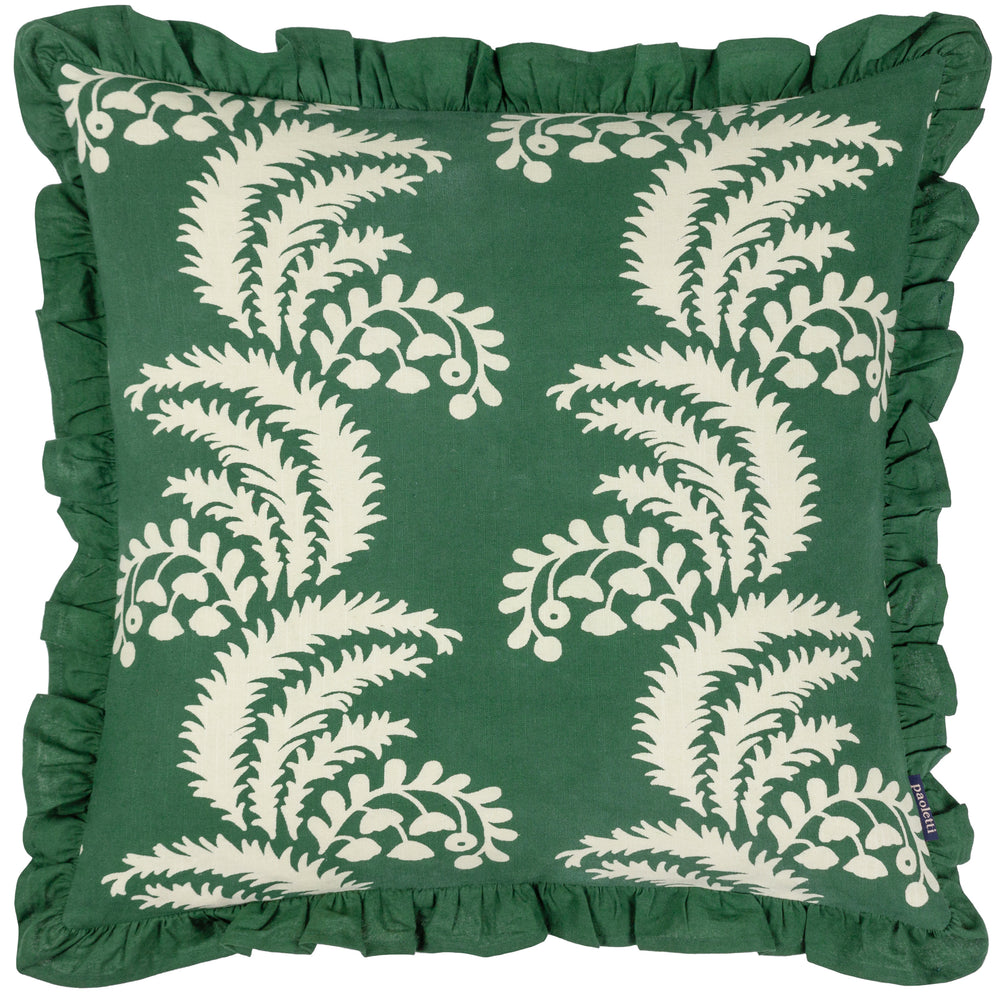 Montrose 50x50 Feather Filled Cushion Bottle Green