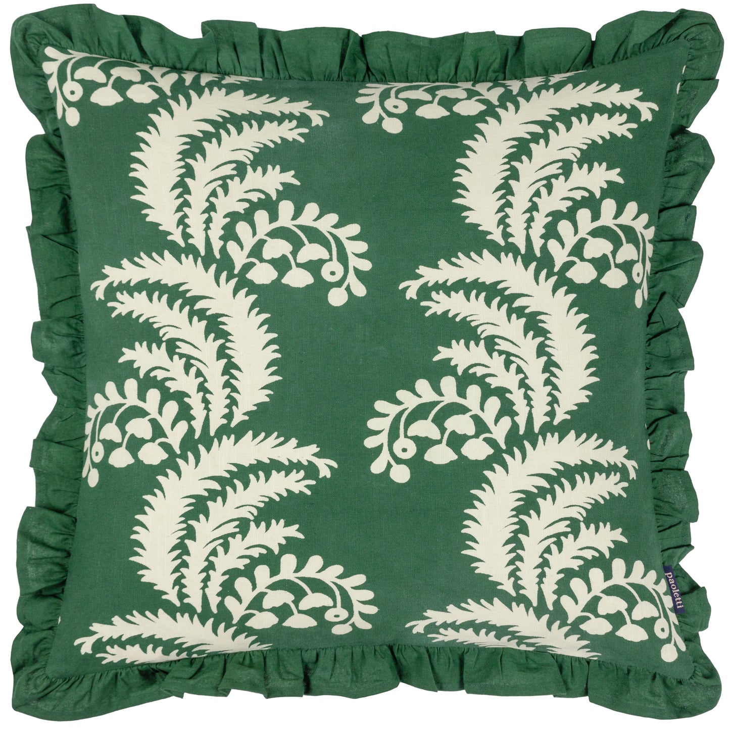 MONTROSE 50X50 FEATHER FILLED CUSHION BOTTLE GREEN