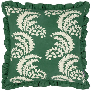Montrose 50x50 Feather Filled Cushion Bottle Green - view 2