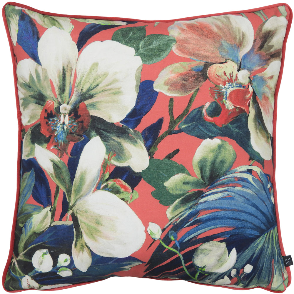 Moorea 55x55 Feather Filled Cushion Coral - Canwell Interiors Limited - Riva