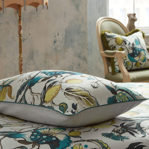 Morton Double Duvet Set Teal - Riva