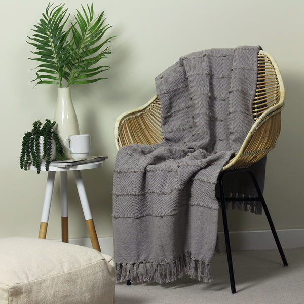 Motti 130x180 Throw Grey - view 4
