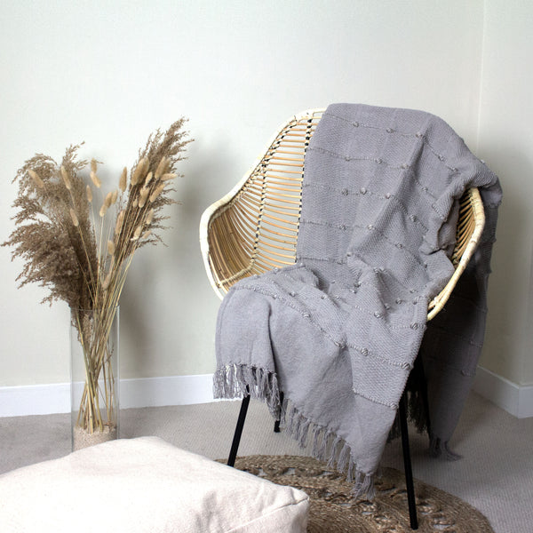 Motti 130x180 Throw Grey - view 5