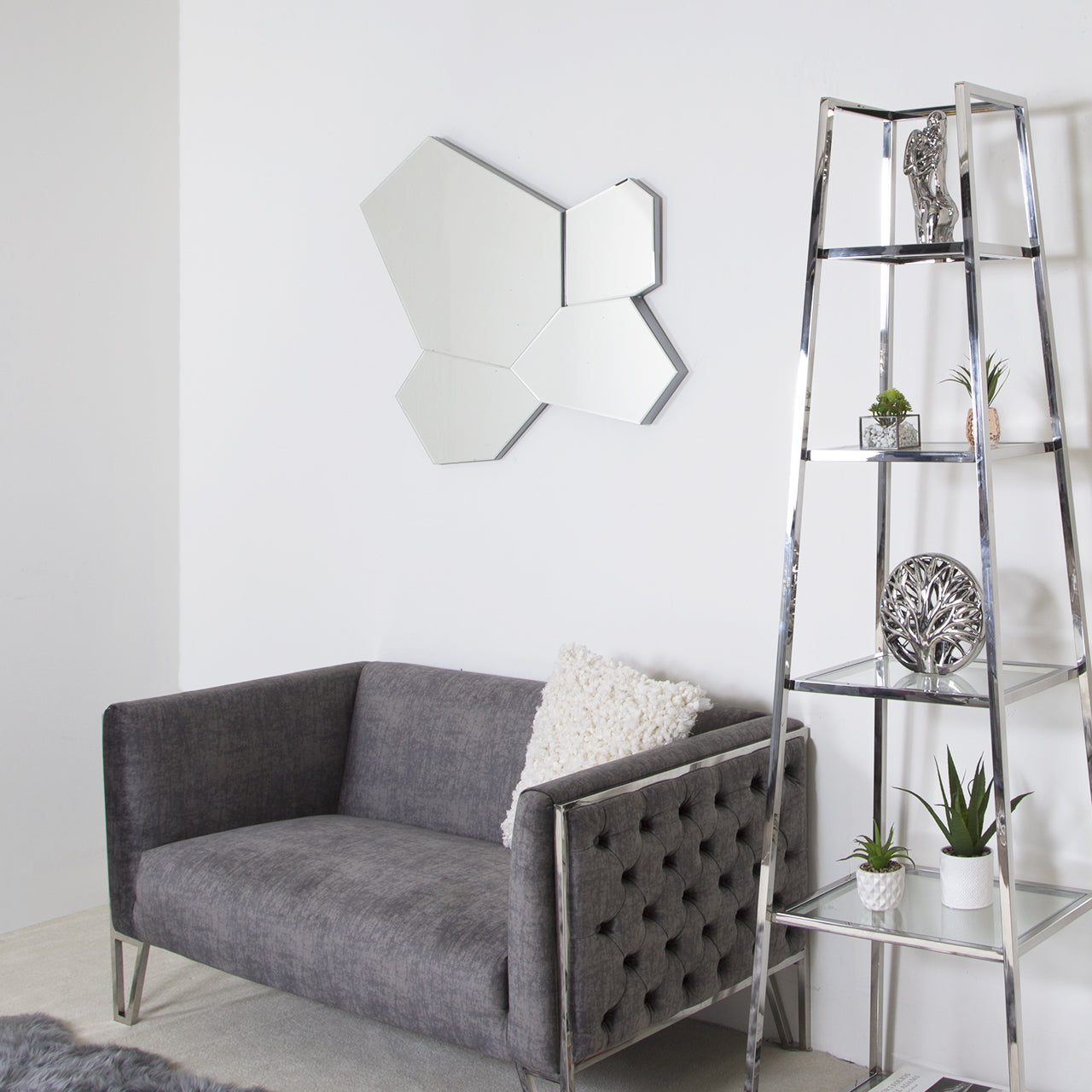 100cm Art Deco Wall Mirror