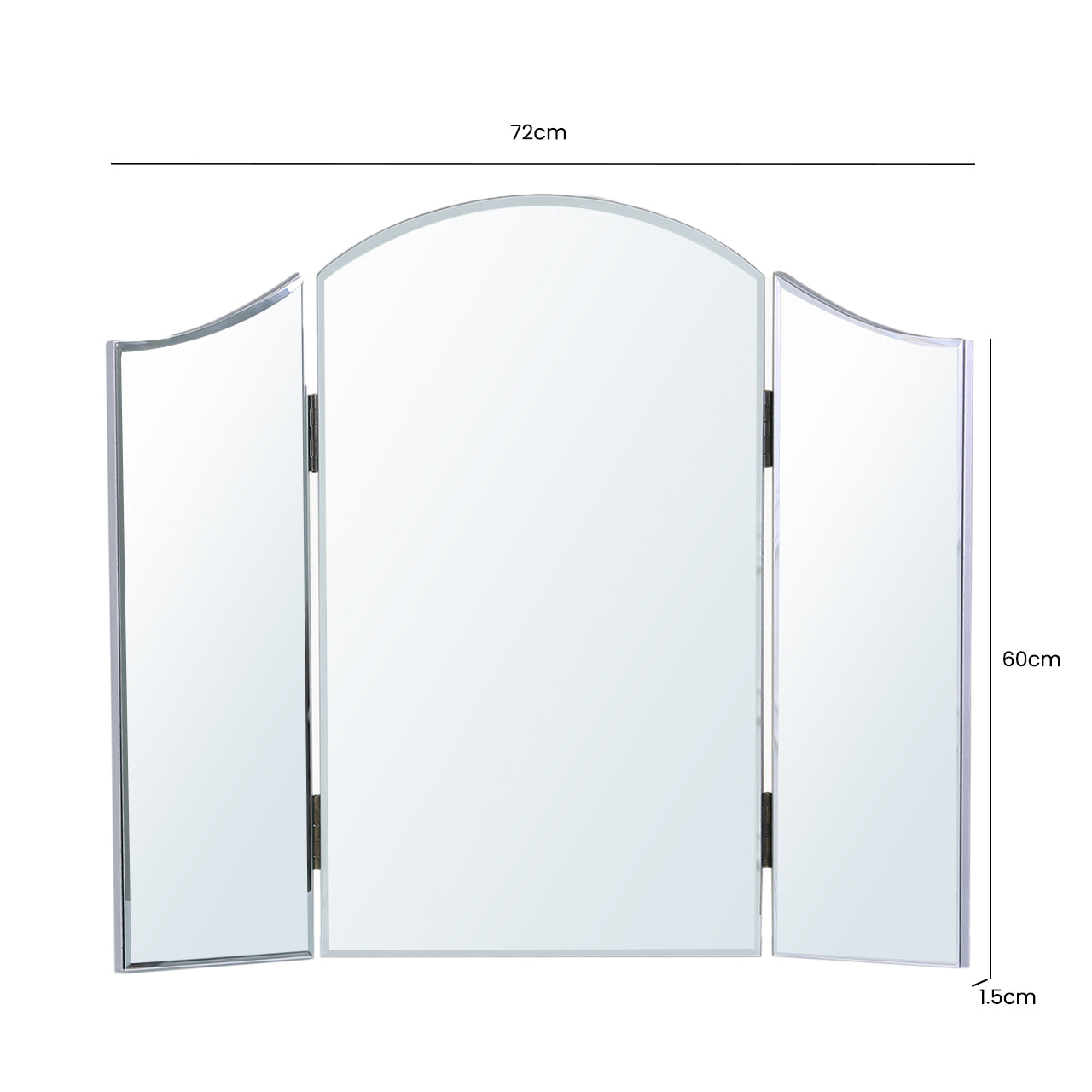 Vista Vanity Mirror Silver