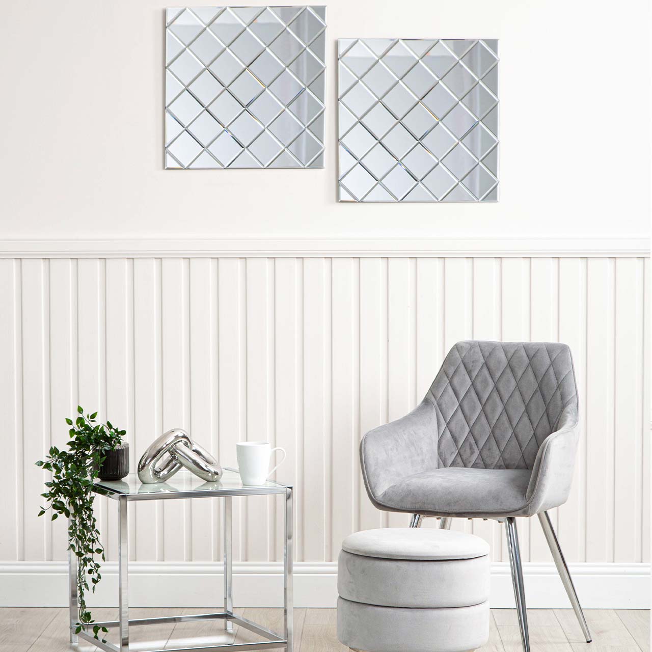 50x50 Criss Cross Wall Mirror