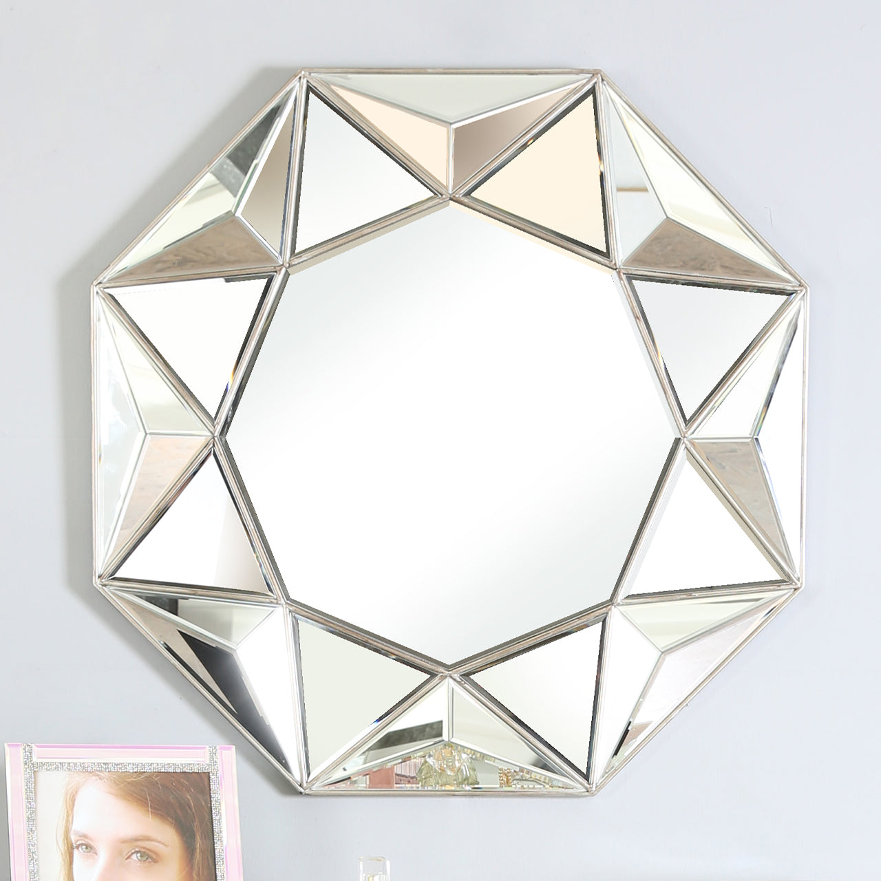 80cm 3D Wall Mirror
