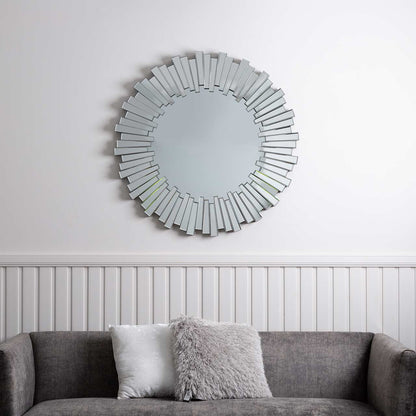 100cm Mosaic Frame Round Mirror