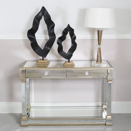 Apollo 120cm Mirror Console Table Champagne