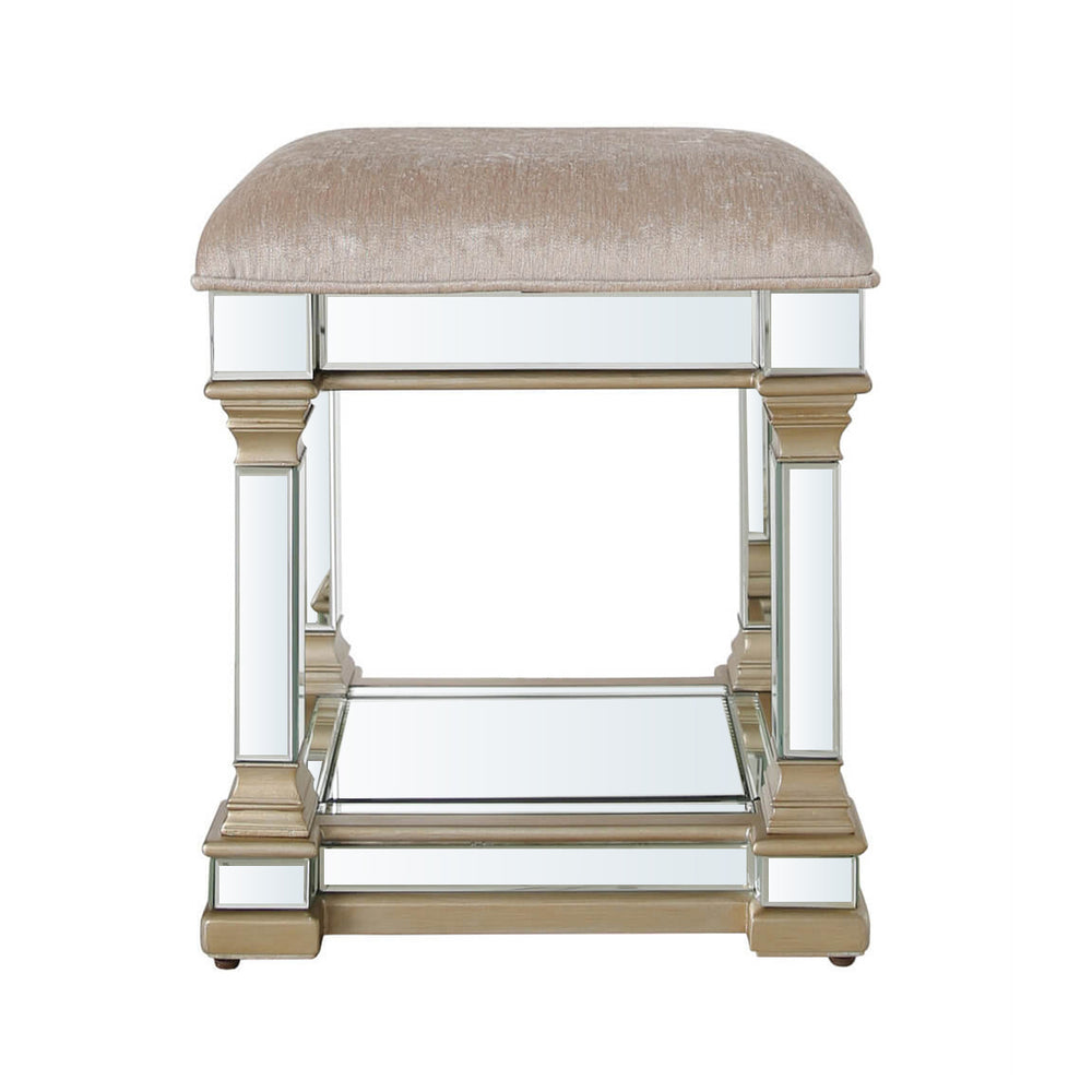 Apollo Mirror Stool Champagne