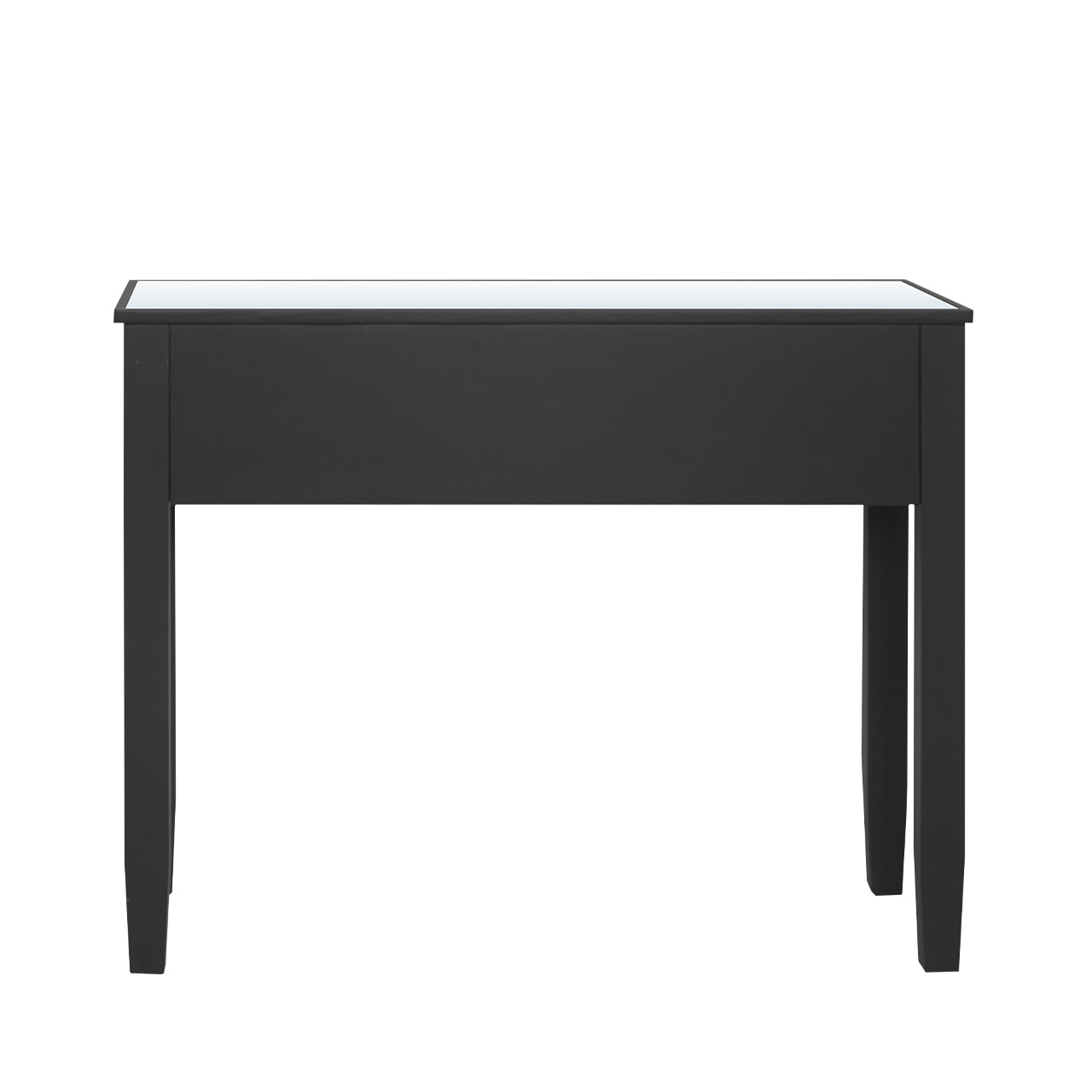 Laurel Black Wood And Mirror Console Table