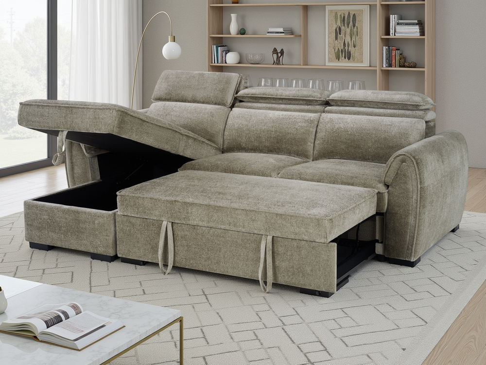 Montrose Sofabed Mushroom Universal Corner - Xshowhome