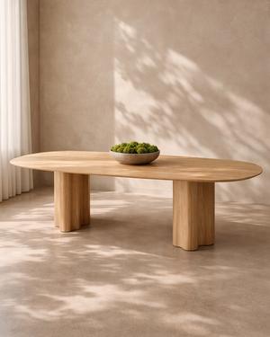 Moon Dining Table 240 - Light Oak - Tommy Franks