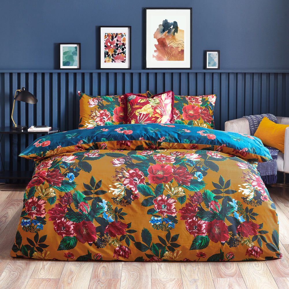 Nadya Single Duvet Set Amber