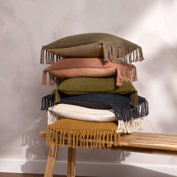 Nimble 45x45 Feather Filled Cushion Natural - Riva