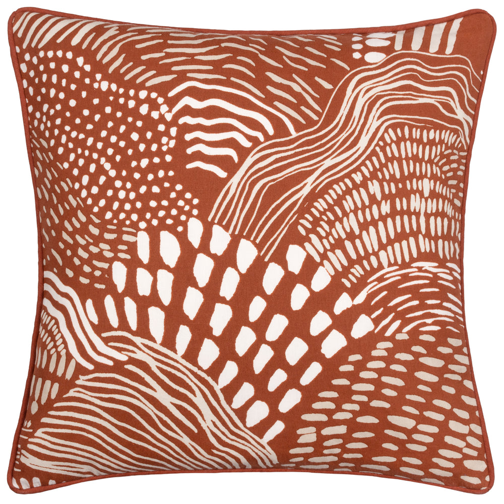 Nola 45x45 Feather Filled Cushion Chestnut