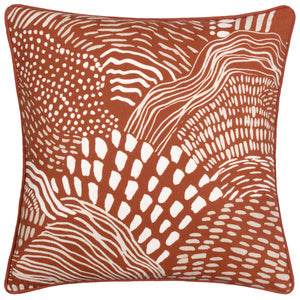 Nola 45x45 Feather Filled Cushion Chestnut
