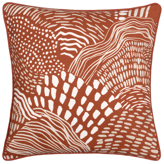 NOLA 45X45 FEATHER FILLED CUSHION CHESTNUT