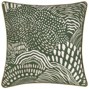 Nola 45x45 Feather Filled Cushion Olive