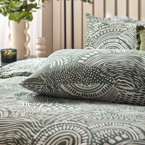 Nola Double Duvet Set Olive - Riva