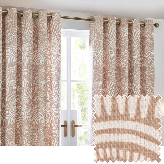 NOLA 229X183 EYELET CURTAINS OAT