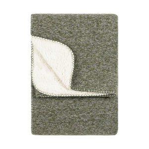 Nurrel Sherpa 130x180 Throw Moss