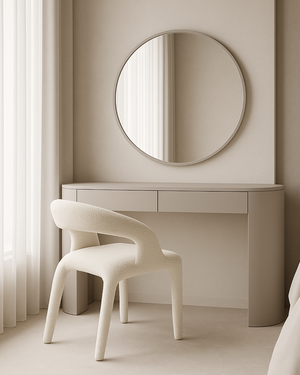 Escada Dining Chair - Chex Bouclé Polar - Tommy Franks