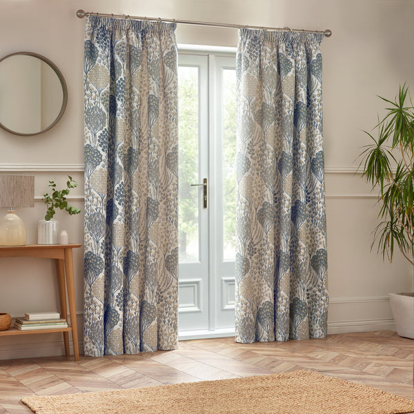 Ophelia 167x137 Pencil Pleat Curtains Wedgewood - view 6