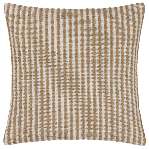Organik Stripe 45x45 Feather Filled Cushion Natural - view 2
