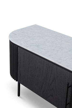 Lantine Marble TV Unit - Black Oak - Tommy Franks