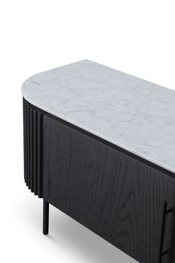 Lantine Marble TV Unit - Black Oak - Tommy Franks
