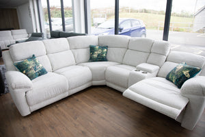 Owen Electric Recliner Sofa Beige Large Corner - Xshowhome