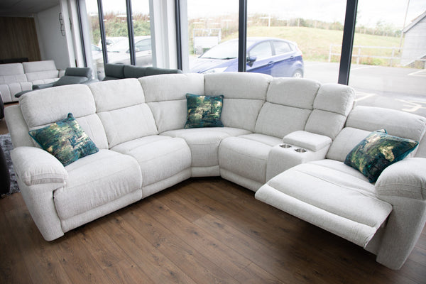 Owen Electric Recliner Sofa Beige Large Corner - Xshowhome