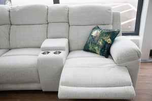 Owen Electric Recliner Sofa Beige Large Corner - Xshowhome