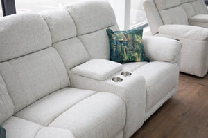 Owen Electric Recliner Sofa Beige Large Corner - Xshowhome