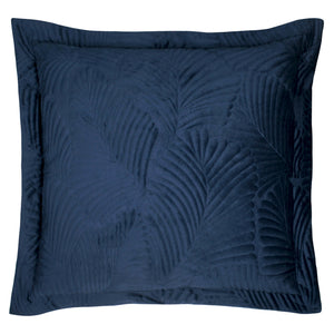 Palmeria 60x60 Quilt Feather Filled Cushion Navy - view 2