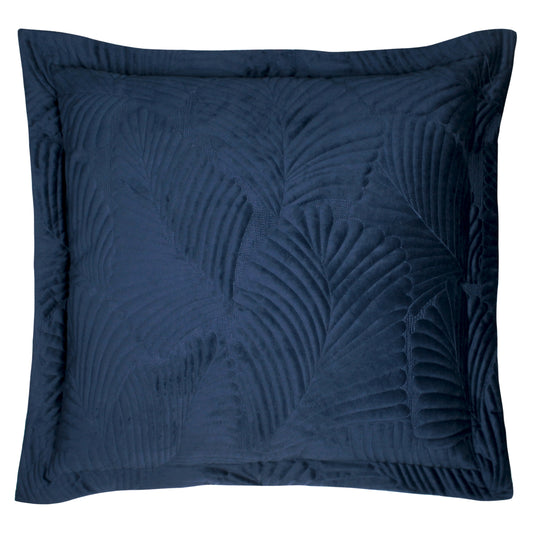 PALMERIA 60X60 QUILT FEATHER FILLED CUSHION NAVY