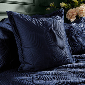 Palmeria 60x60 Quilt Feather Filled Cushion Navy - view 5