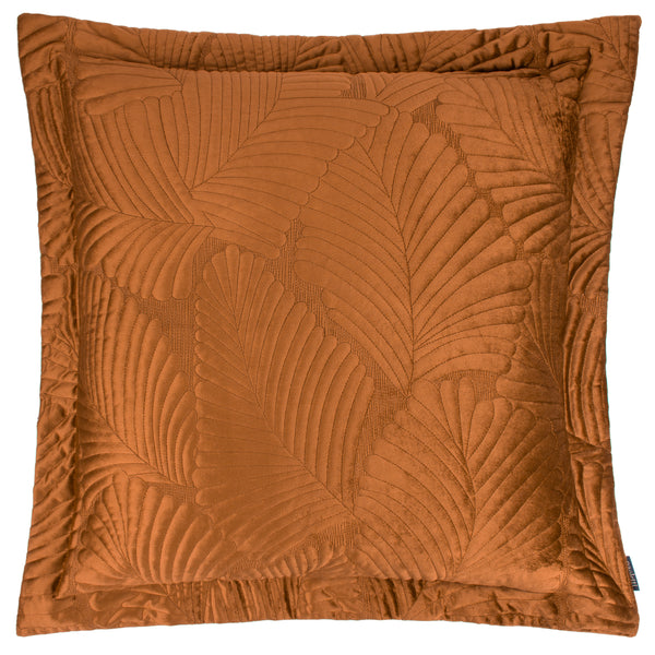 Palmeria 60x60 Quilt Feather Filled Cushion Rust