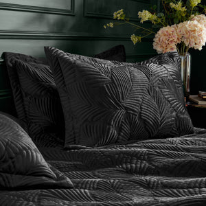 Palmeria Single Quilted Duvet Set Black - Riva
