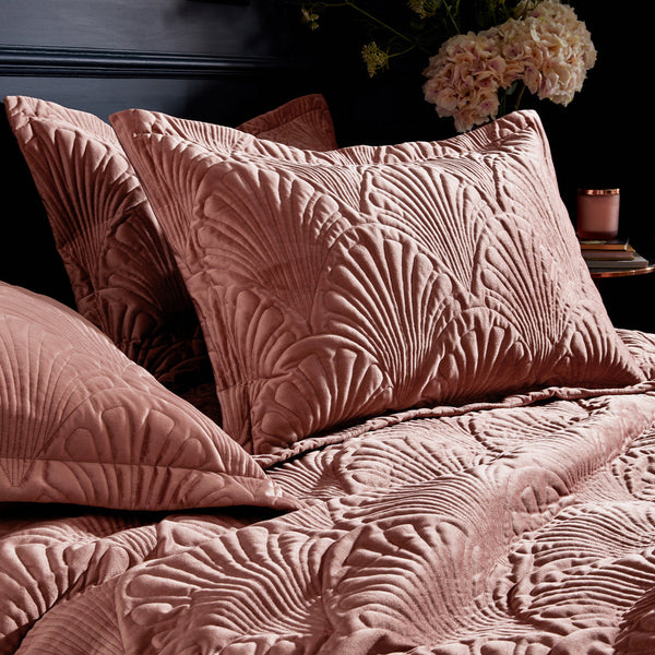 Palmeria Double Quilted Duvet Set Blush - Riva