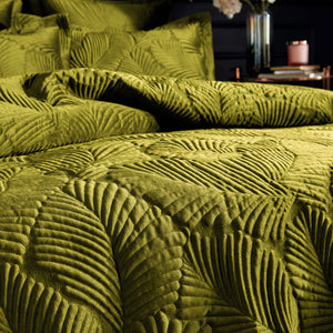 Palmeria Single Quilted Duvet Set Moss - Riva