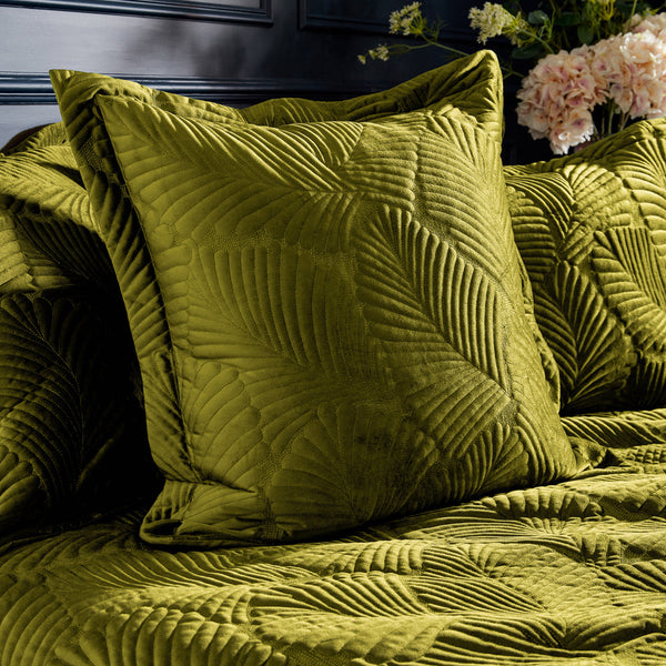 Palmeria Double Quilted Duvet Set Moss - Riva