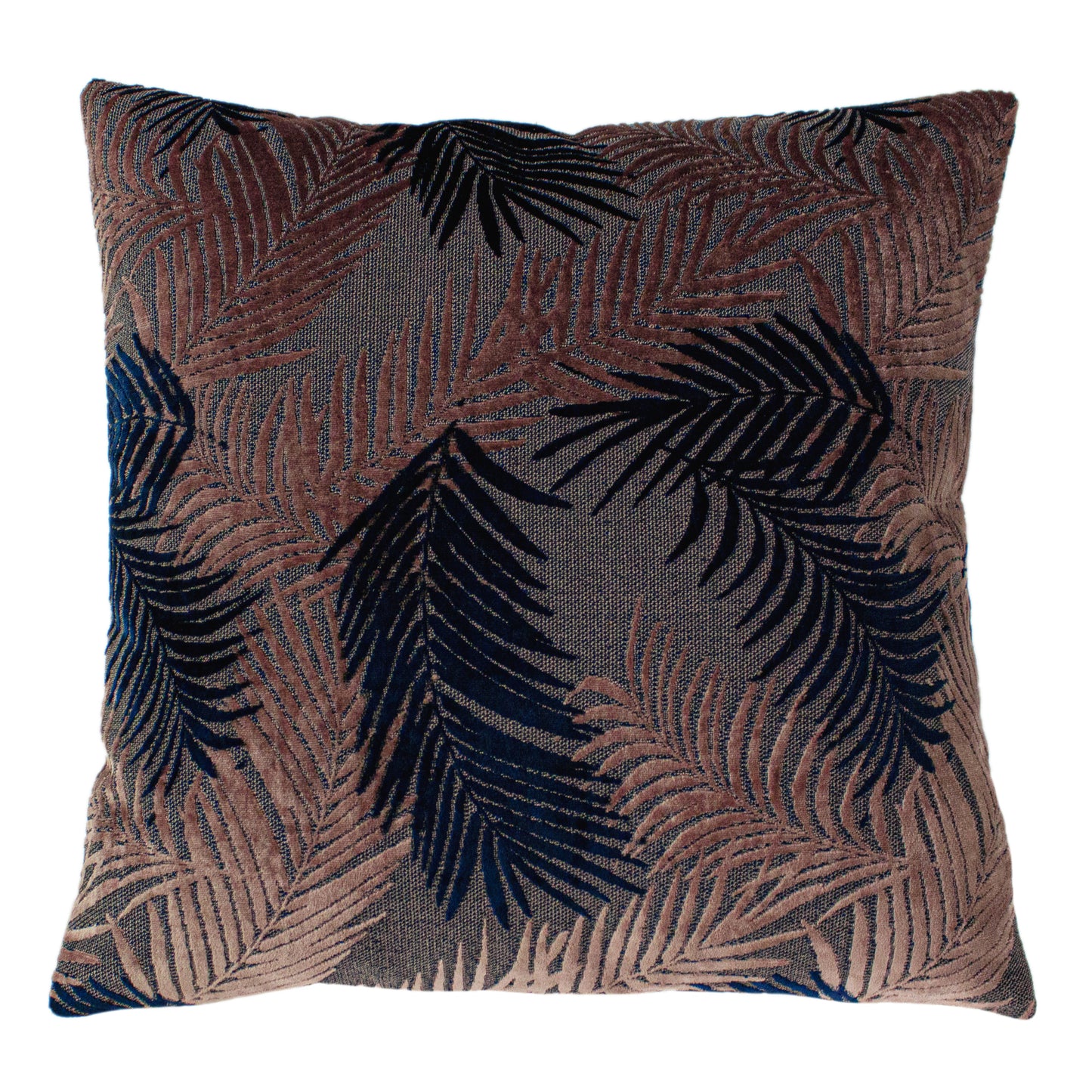PALM GROVE 50X50 FEATHER FILLED CUSHION BLSH/NVY